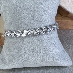 Cubic Zirconia Rhinestone Marquise Bracelet